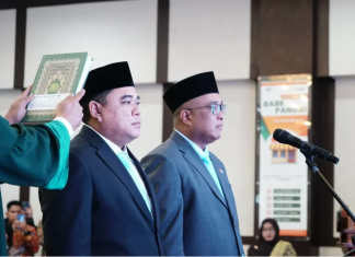 Iswahyudi Resmi Dilantik sebagai Direktur Utama Bank Bengkulu